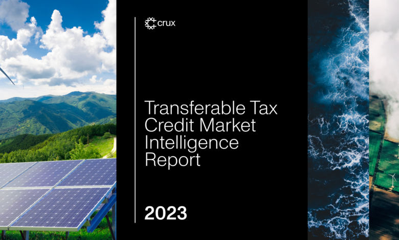 Crux 2023 Fine Energy Transferable Tax Credit ranking Market Intelligence Document