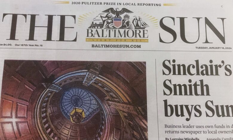The Baltimore Sun is returning to native ownership — with a buyer who has made his politics decided